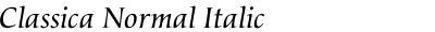 Classica Normal Italic